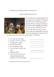 English Worksheet: a reading activity on past simple
