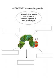 English Worksheet: The Very Hungry Caterpillar