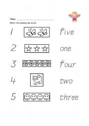 English worksheet: Numbers