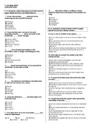 English Worksheet: conjunctions