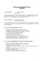 English worksheet: Demonstrative and Reflexive PRONOUNS