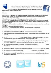 English Worksheet: Social Networking