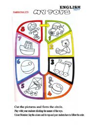 English Worksheet: Play with toys