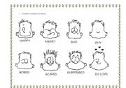 English Worksheet: emotions 