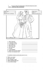English Worksheet: Read and answer