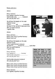 English Worksheet: ebony and ivory