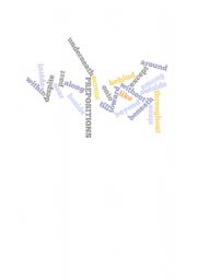 English Worksheet: preposition wordle