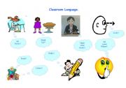 English worksheet: Classroom language