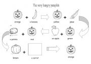 English Worksheet: The very hungry pumpkin