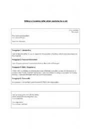 English Worksheet: Applicatio letter and curriculum vitae