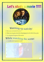 Video time_GATTACA (Extract # 1): COMPREHENSIVE PROJECT (14PAGES, 40 TASKS) ( Complete ANSWER KEY)