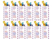 English Worksheet: mini bookmakers - simple present 