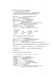English Worksheet: tense quiz