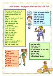 English Worksheet: rhymes for children