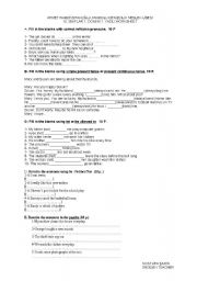worksheet for tenses/so-neither,nor/passive voice