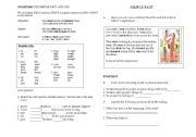 English Worksheet: simple past