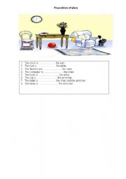 English worksheet: room in mess!