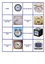 English Worksheet: Telling the time dominoes