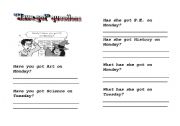English Worksheet: Have got (school subjects questions)