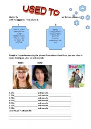 English Worksheet: USED TO ( Based on Polish Ugly Betty)