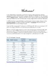 English Worksheet: Halloween is Not an Official Holiday