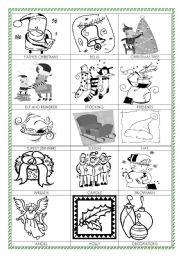 English Worksheet: Christmas vocabulary