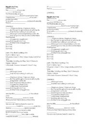 English Worksheet: Song- Big Girls Dont Cry by Fergie