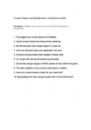 English Worksheet: verbs-past tense