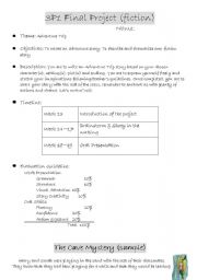 English worksheet: Grd 3 Fiction Writing