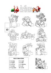 English Worksheet: Christmas Unit - Part 3