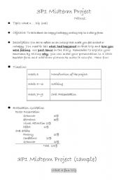 English worksheet: What an .... trip (diary)