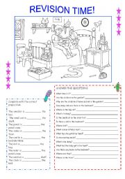 English Worksheet: Test kids -  EDITABLE