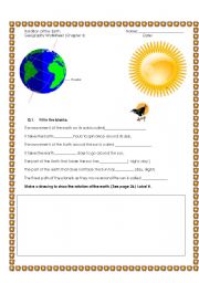 English Worksheet: Movements of the erath