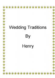 English Worksheet: Wedding Traditions
