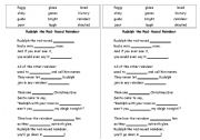 English worksheet: Rudolph CLOZE and Madlib