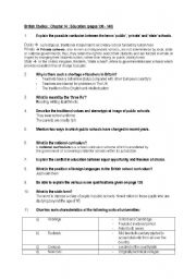 English Worksheet: British Studies