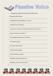 Passive Voice- further practice