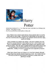 English Worksheet: Harry Potter