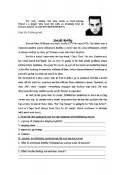 English Worksheet: test on celebrities/addictions