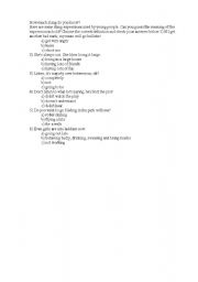 English Worksheet: How much slang do you know