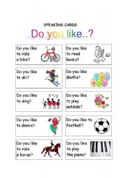 English Worksheet: Do you like..?
