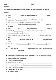 English worksheet: test