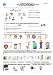 English Worksheet: Exercises for Elementary Students