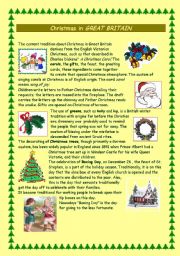 English Worksheet: Christmas in Britain