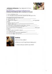 English Worksheet: Polynesian TATTOO & New Zealand tribal culture video + KEY