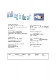 English Worksheet: The snowman: Walking in the air