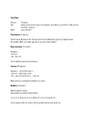 English Worksheet: first class