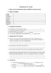 English Worksheet: revision you&me 4 enriched course