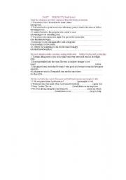 English Worksheet: past perfect
