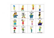 English Worksheet: The Simpsons Who is who?